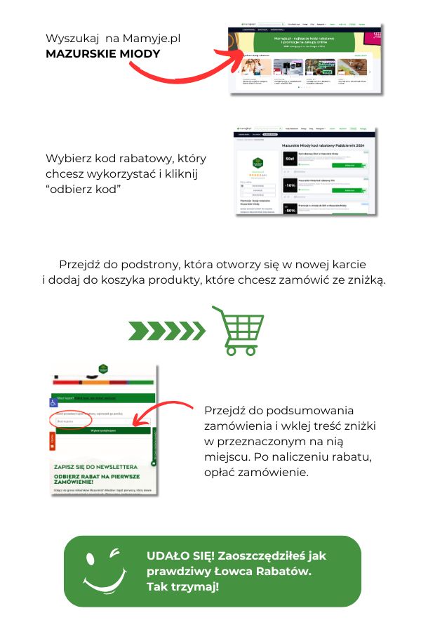 instrukcja uzycia kodu rabatowego w mazurskie miody