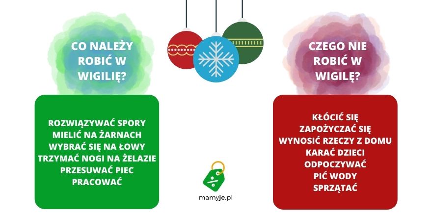 Starodawne zasady i przesądy wigilijne